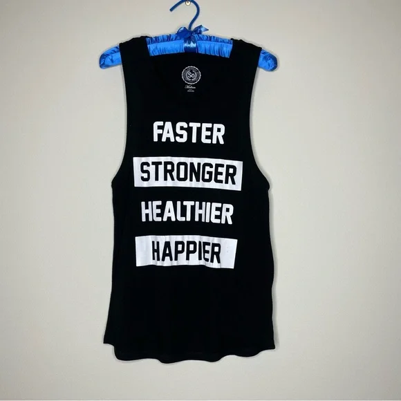 SO Black Motivational Muscle Tee - Picture 7 of 7